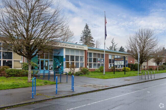 Bridger Elementary School on SE Market Street in Montavilla.