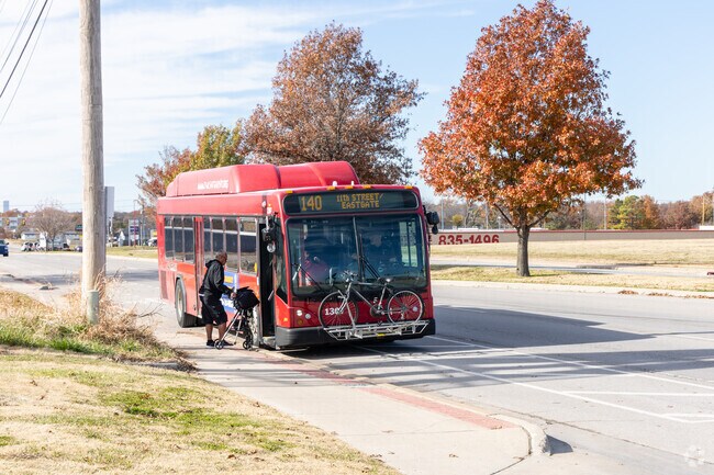 Take Tulsa Transit from Wagon Wheel to the greater Tulsa area.