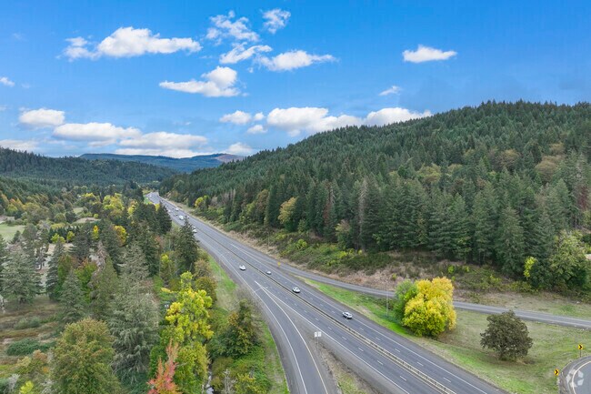 Interstate five goes right through the Curtin neighborhood.
