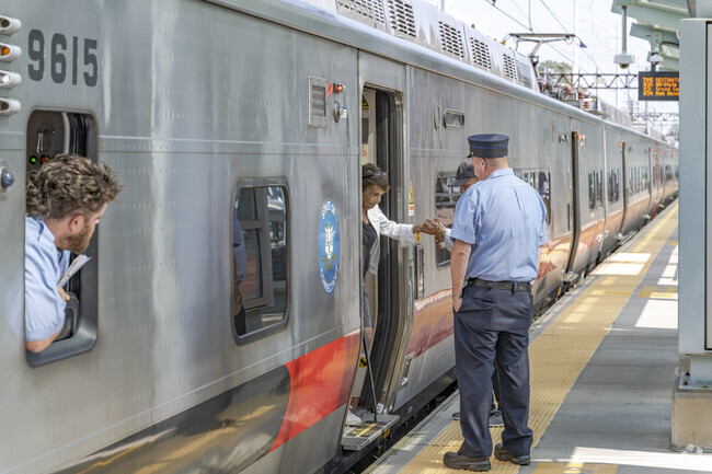 The conductors along the Fairfield-Black Rock Train Station are always there to assist.