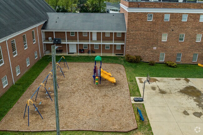 Hayworth Christian School provides a playground and basketball court for student enjoyment.