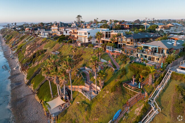 Many of the properties in Leucadia have private patios with panoramic  ocean views.