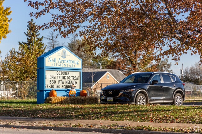 The monument of the Neil Armstrong Elementary School in Edgewood District.