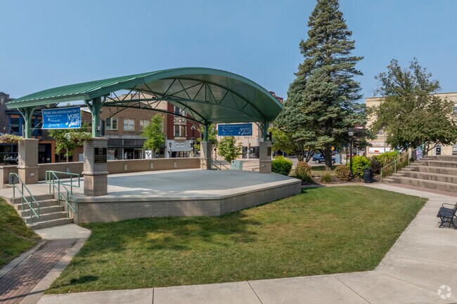 Courthouse Park in Janesville also has an amphitheater with seating for 300.