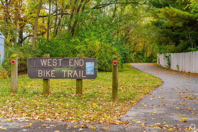 The West End Bike Trail is the perfect place for a quiet and peaceful walk.