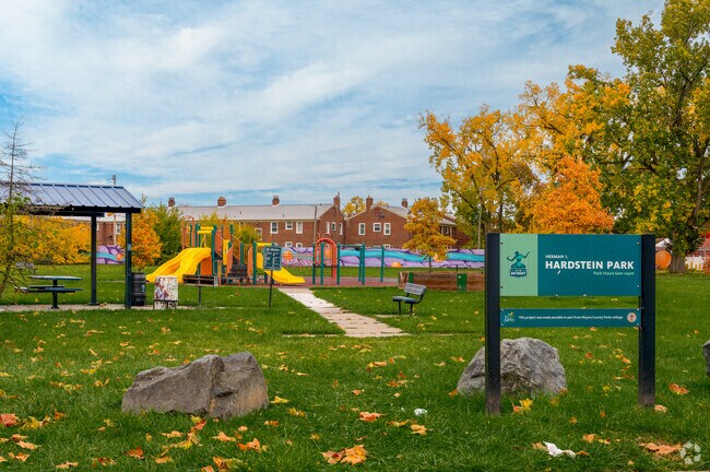 Bring the kids to the park for the day at Hardstein Park in Schafer 7-8 Lodge.