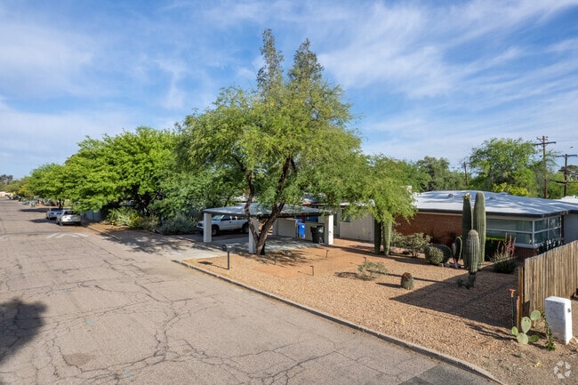 Rock gardens are a staple in the Country Glenn neighborhood.