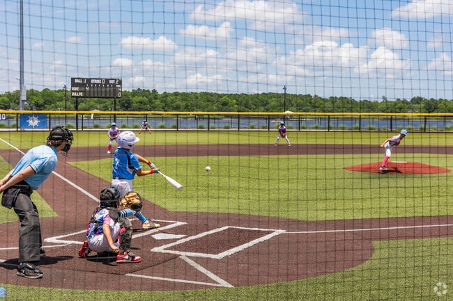 Wando families enjoy watching baseball games at Shipyard Park in Mount Pleasant.