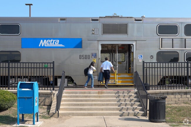 Hidden Creek residents can catch the Metra in Downtown Aurora.