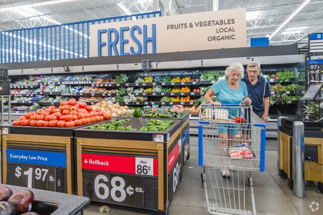 Residents in Beverly Hills can find fresh local produce at Walmart.
