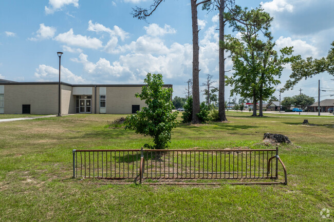 Some students choose to ride their bikes to W.W. Lewis Middle.