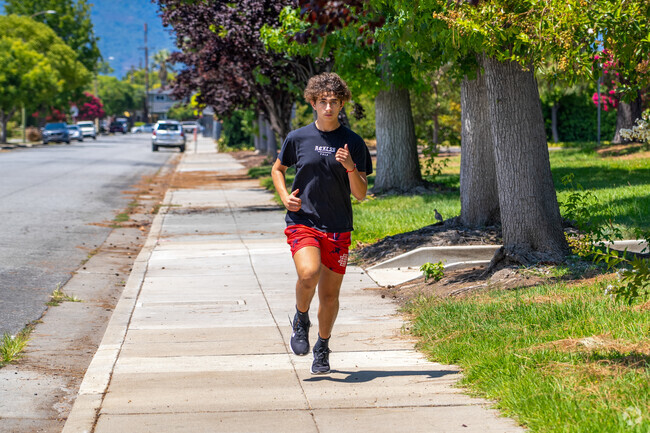 Tree-lined sidewalks in Cahalan offer a scenic and shaded route for daily jogs and strolls.
