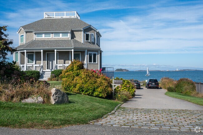 Boston Light can be seen on the horizon from this expansive home in Telegraph Hill.