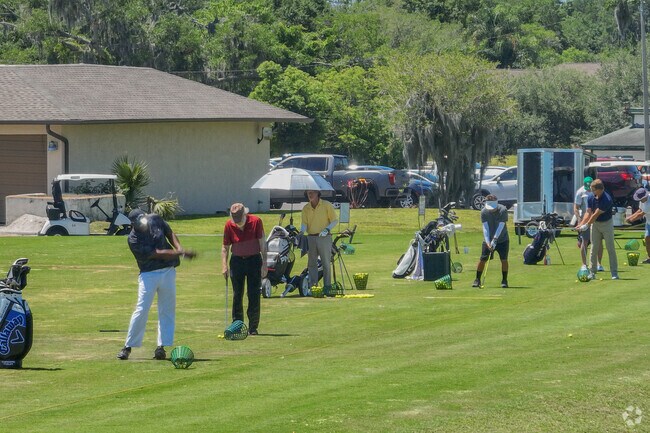 Practice your swing at Bloomingdale Golf Club's range.