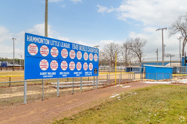 Cheer on Hammonton Little League games at Hammonton Lake Park.
