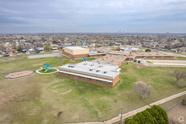 Students at Hillcrest Elementary School enjoy the large outdoor play area.
