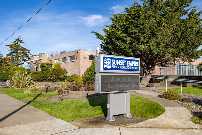 Get fit and have fun at the Sunset Empire Park and Recreation Center in Stanley Acres.