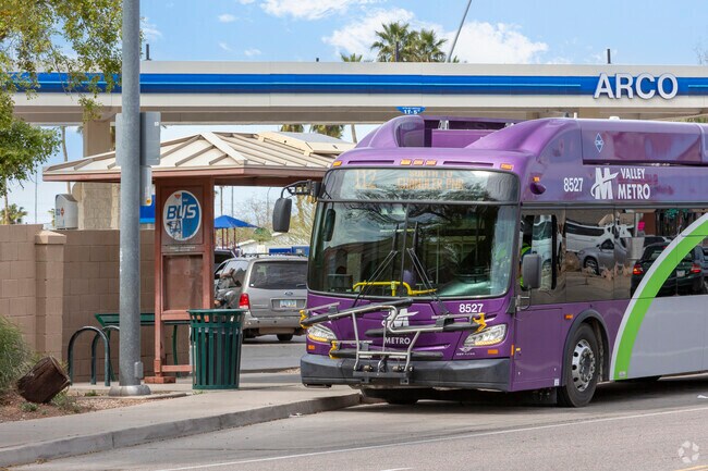 Bus service is available on the outskirts of North Center.
