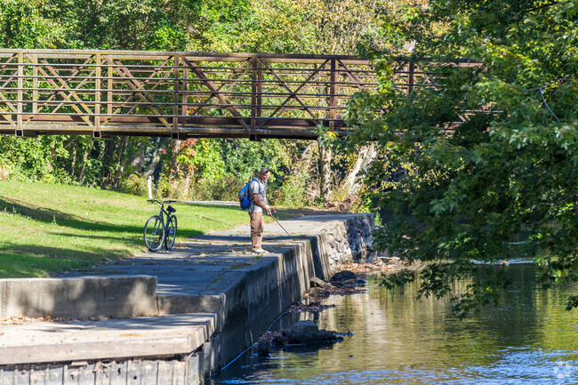 Riverview Greenway Trail has wonderful fishing spots all along the river.