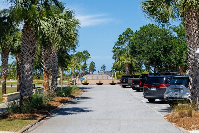 Parking is free and the beach is a short walk away at Windmark Village in St. Joe Beach.