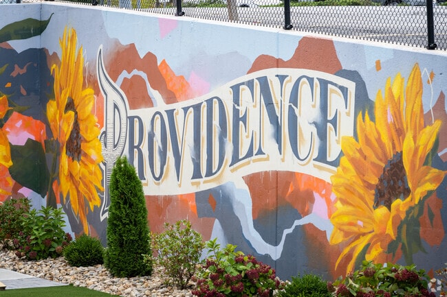 Check out this stunning sunflower mural in Providence, near Valley, RI.