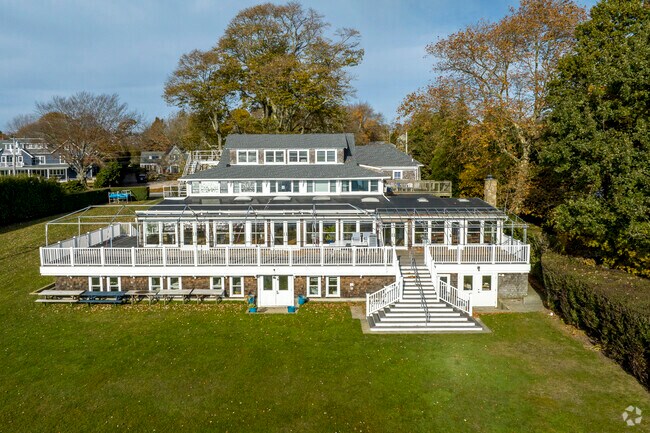 The Conanicut Yacth Club is a popular social hub for some of Jamestown's boat owners.