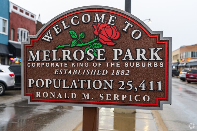 Melrose Park is a suburb outside Chicago established in 1882.