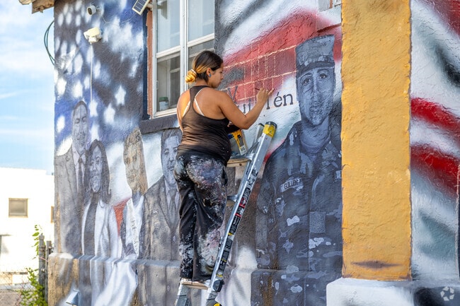 There are several murals painted throughout Downtown.