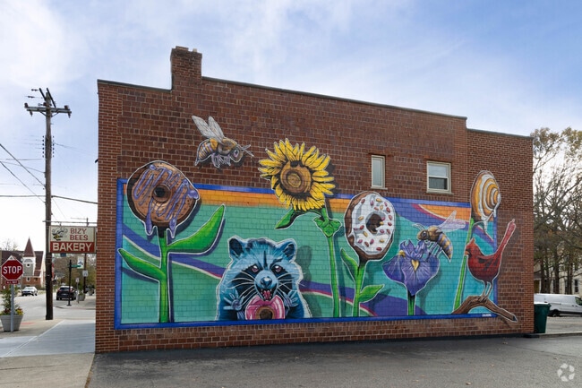 Beautifully painted wall murals can be found in Sayler Park.