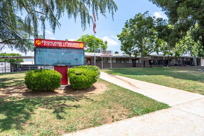 Highland Pacific Elementary School in San Andreas serves local families with K-6 education.