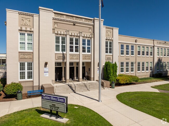 Oakdale Middle School provides a modern education for West Main students in Medford.