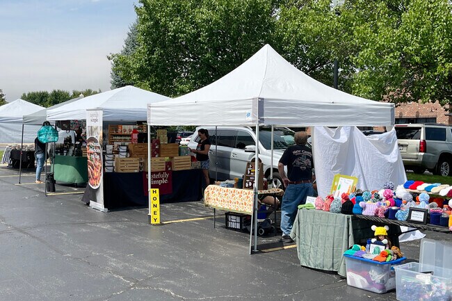 Weekly farmers markets bring local honey and jams to Ferson Creek.
