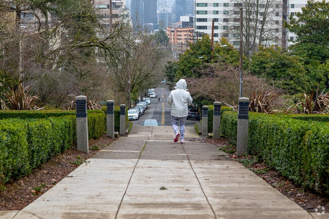 West Haven-Sylvan is located a short Max train ride from Washington Park above downtown Portland.