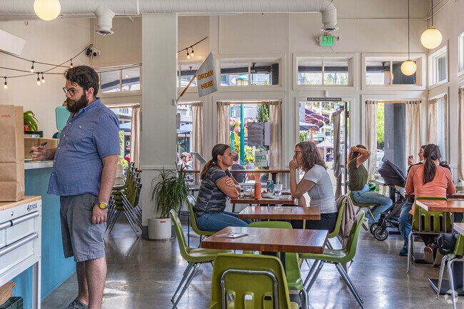 Ever popular Layers Green Lake serves up inventive sandwiches across from the wading pool.