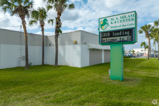 Marcus A. Milam K-8 Center provides extracurricular activities.
