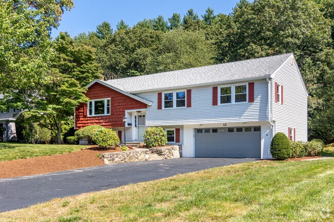 With a colorful accent this split level home is found in Nobscot.