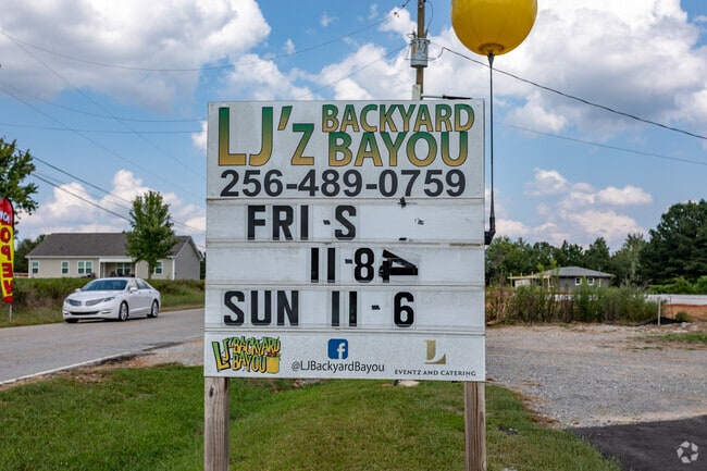 Enjoy the taste of cajun at LJ'z Backyard Bayou in Harvest.