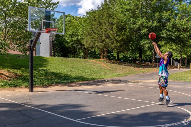 You can play a game of 1 on 1 or just get in some practice at the Clanton Road Community Park.