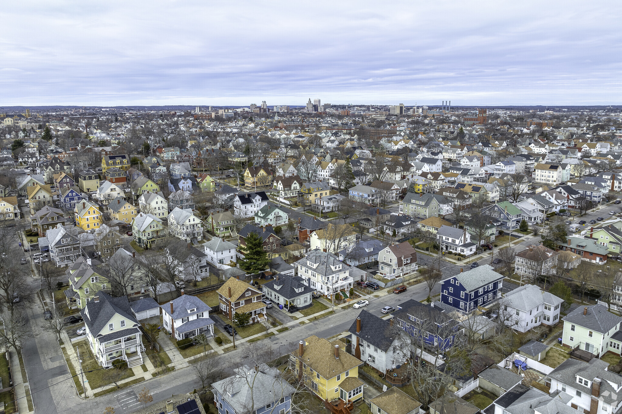 Aerial view of Elmwood Neighborhood