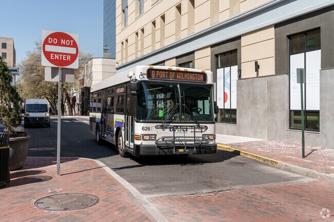 DART buses connect Wawaset residents with easy transportation to Wilmington.