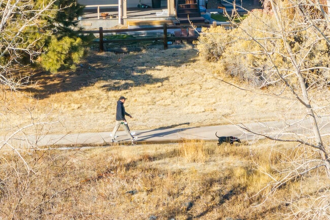 Take a stroll in Meridian Village, Lone Tree, Colorado.