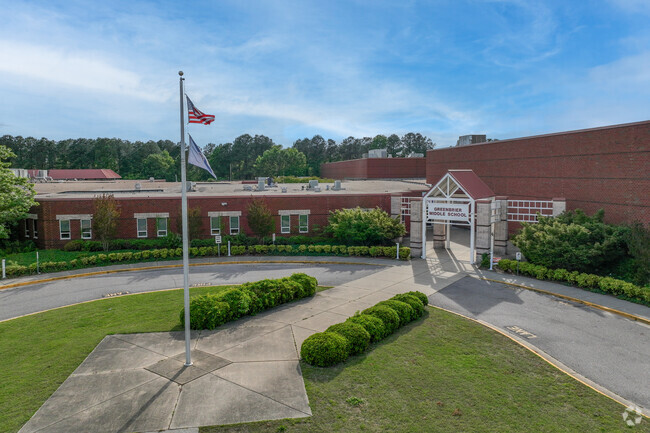 Greenbrier Middle School teaches students in grades 6-8 in Greenbrier East.