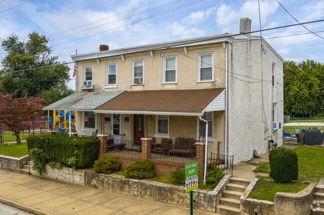 Row homes in Trainer often have shaded porches, perfect for escaping the summer heat.