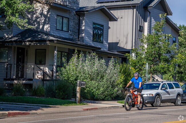 The bike lanes and trails connect Prospect at Spring Meadows to the rest of Fort Collins.