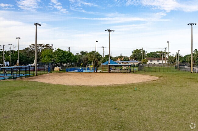THe baseball filed at Park Lakes Elementary School in Lauderdale Lakes, FL.