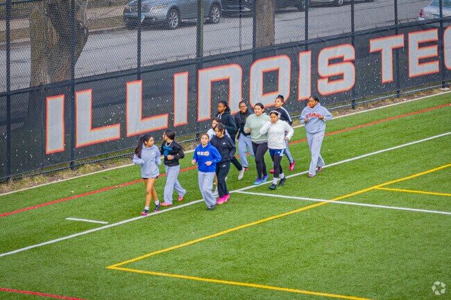 The Illinois Institute of Technology plays a significant role in the Dearborn neighborhood.