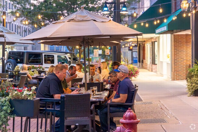 The Gin Mill is downtown, just a short drive from the Lions Park neighborhood.