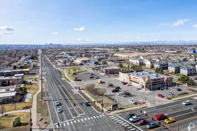 Welby hosts a Walgreens and other retailers along S Washington St.