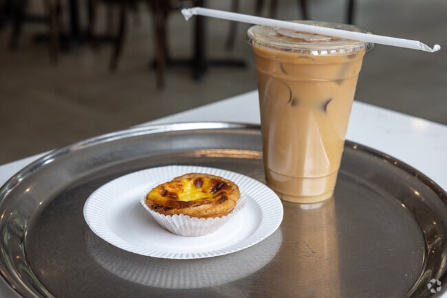 Pasteis de nata are the most popular items at Teixeira's Bakery, North Ironbound, Newark, NJ.