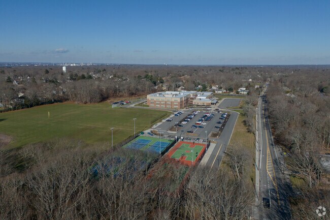 Barrington Middle School has a well-proportioned campus and plenty of new facilities.